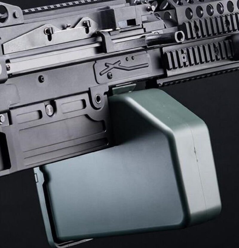 A&K Mugen M249 MK46 SAW LMG Siyah AEG Airsoft Tüfek - Görsel 7