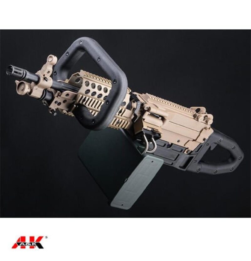 A&K Mugen M249 MK46 SAW LMG Tan AEG Airsoft Tüfek - Görsel 2