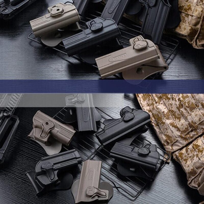 Amomax Glock Uyumlu Siyah Sağ Tabanca Kılıfı - Görsel 2