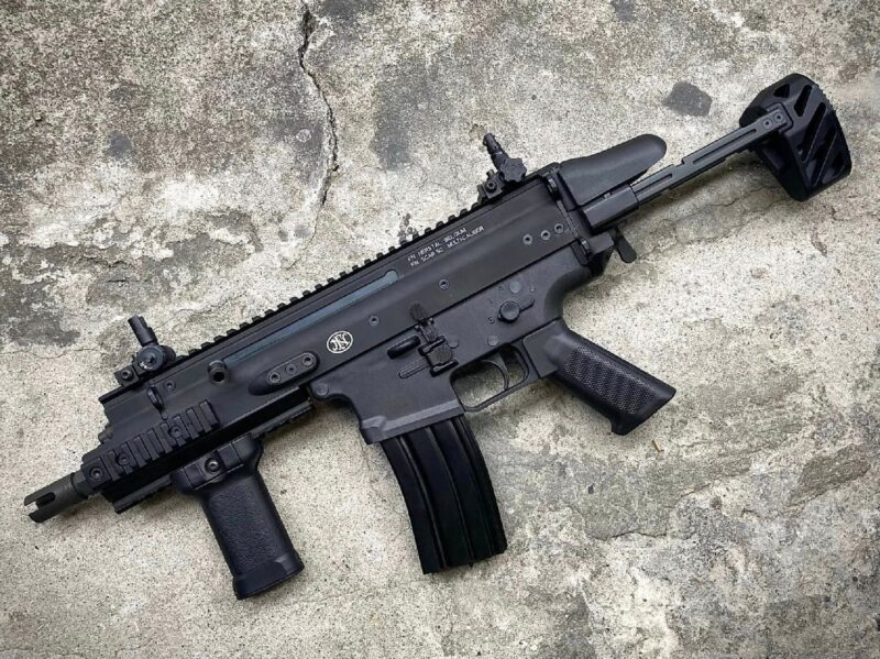 BOLT FN Herstal Licensed SCAR-SC Compact PDW B.R.S.S. Siyah AEG Airsoft Tüfek - Görsel 8