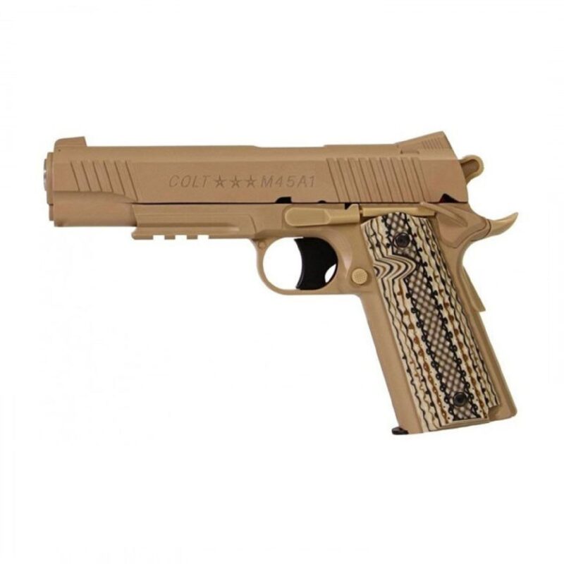 CYBERGUN Colt M45A1 Full Metal Tan CO2 NBB Airsoft Tabanca - Görsel 2