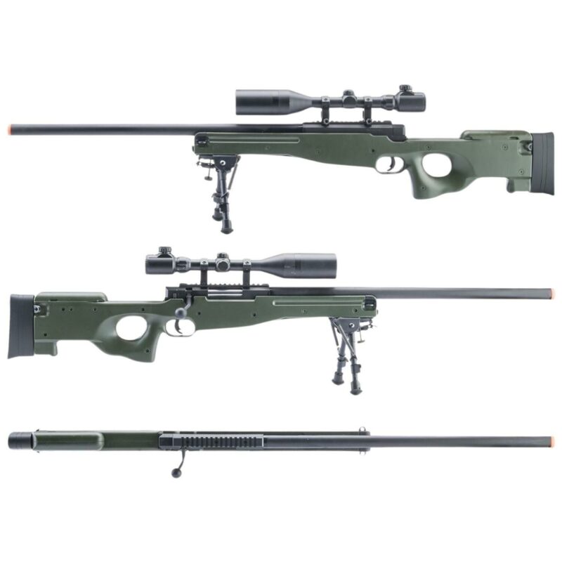 CYBERGUN Mauser Licensed Type 96 Bolt Action High Power Sniper Yeşil Spring Airsoft Tüfek - Görsel 7