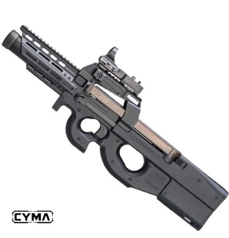 CYMA P90 RIS Raylı Siyah AEG Airsoft Tüfek - Görsel 2