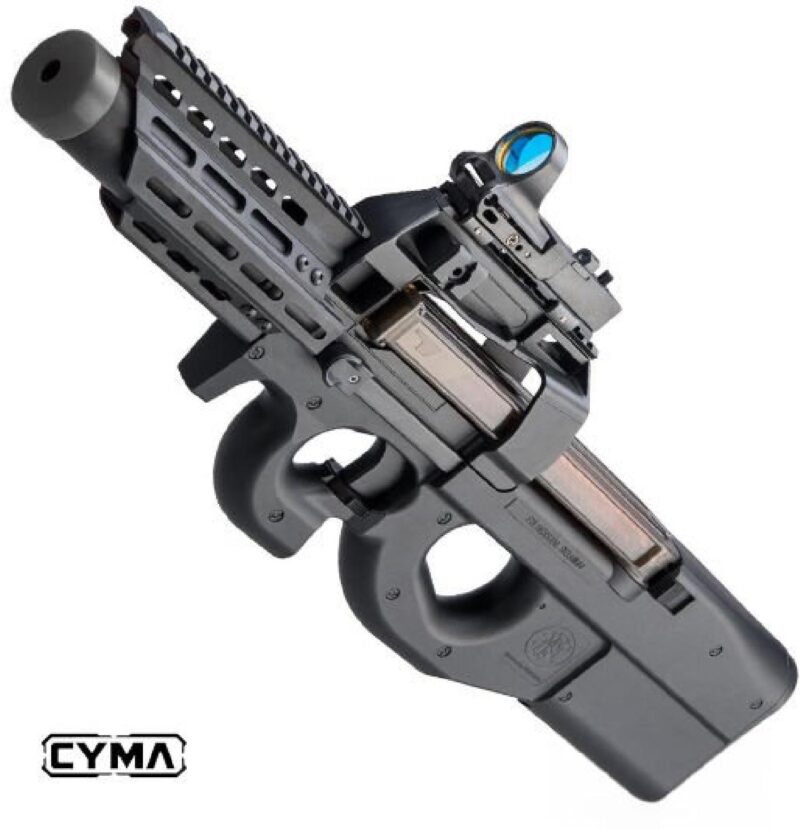 CYMA P90 RIS Raylı Siyah AEG Airsoft Tüfek - Görsel 3