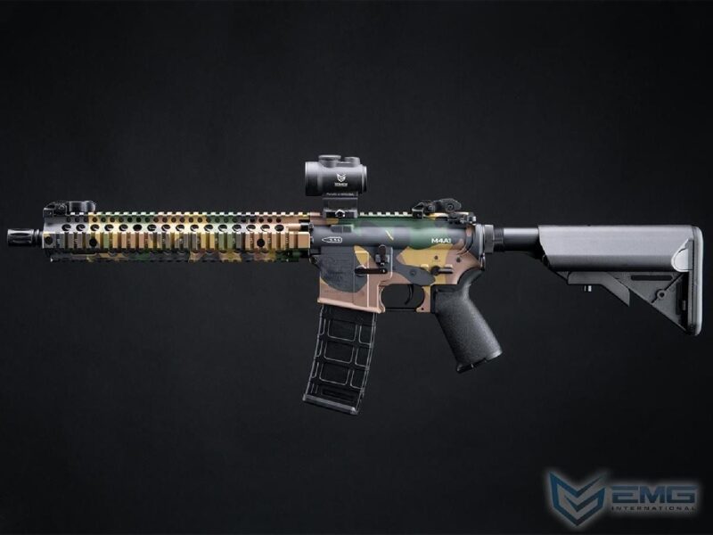 EMG CYMA Daniel Defense Lisanslı DDM4A1 Platinum QBS Woodland AEG Airsoft Tüfek - Görsel 4