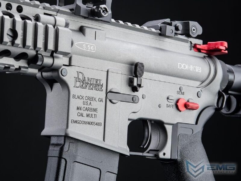 EMG CYMA Daniel Defense Lisanslı DDMK18 Silver Platinum QBS Woodland AEG Airsoft Tüfek - Görsel 2