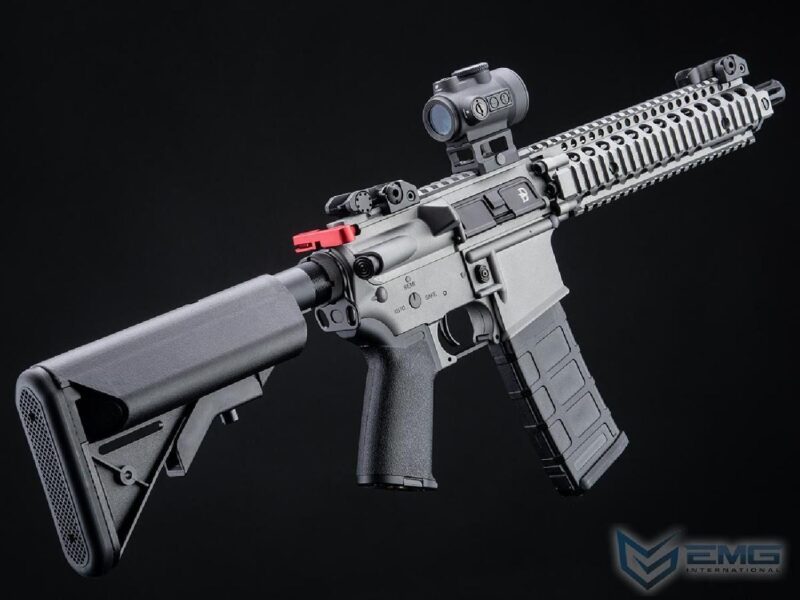 EMG CYMA Daniel Defense Lisanslı DDMK18 Silver Platinum QBS Woodland AEG Airsoft Tüfek - Görsel 3