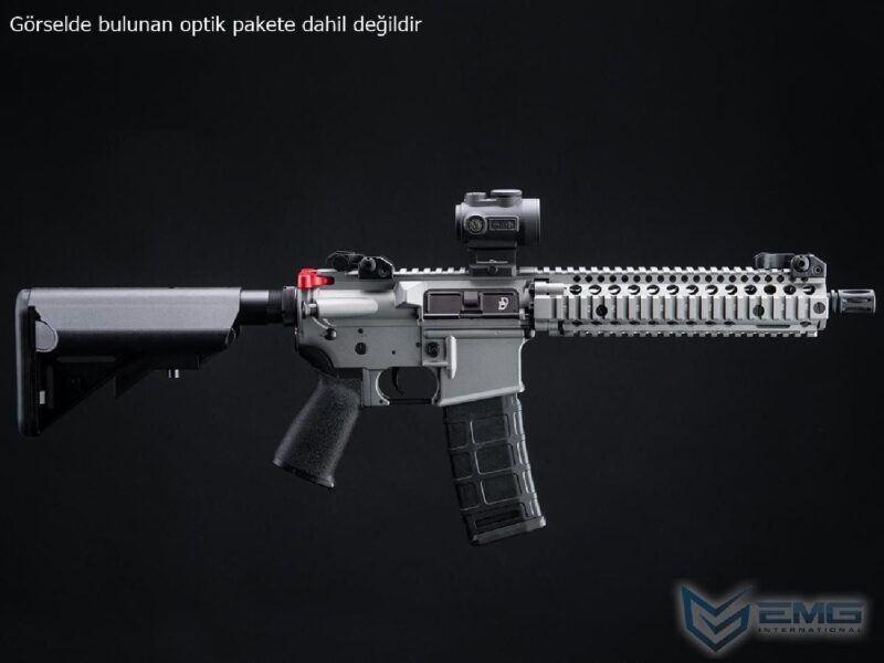 EMG CYMA Daniel Defense Lisanslı DDMK18 Silver Platinum QBS Woodland AEG Airsoft Tüfek - Görsel 4
