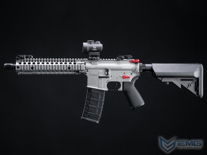 EMG CYMA Daniel Defense Lisanslı DDMK18 Silver Platinum QBS Woodland AEG Airsoft Tüfek - Görsel 5