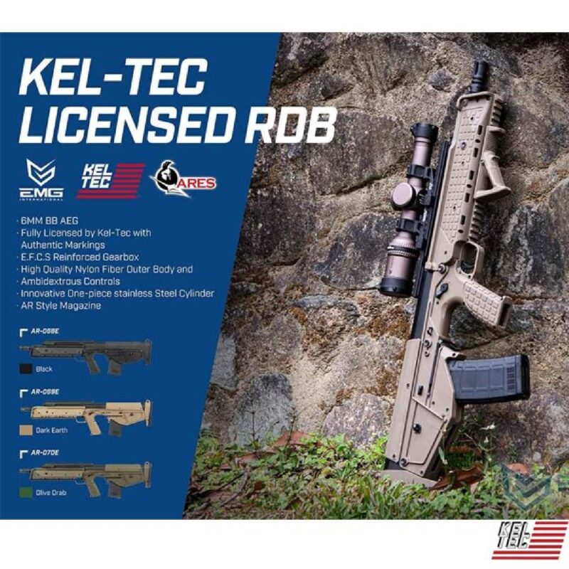 EMG / Kel-Tec Lisanslı RDB17 Tan Bullpup AEG Airsoft Tüfek - Görsel 7