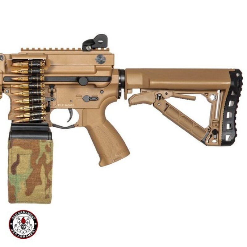 G&G CM16 LMG Combat Machine Tan AEG Airsoft Tüfek - Görsel 3