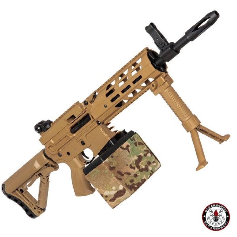 G&G CM16 LMG Combat Machine Tan AEG Airsoft Tüfek - Görsel 4