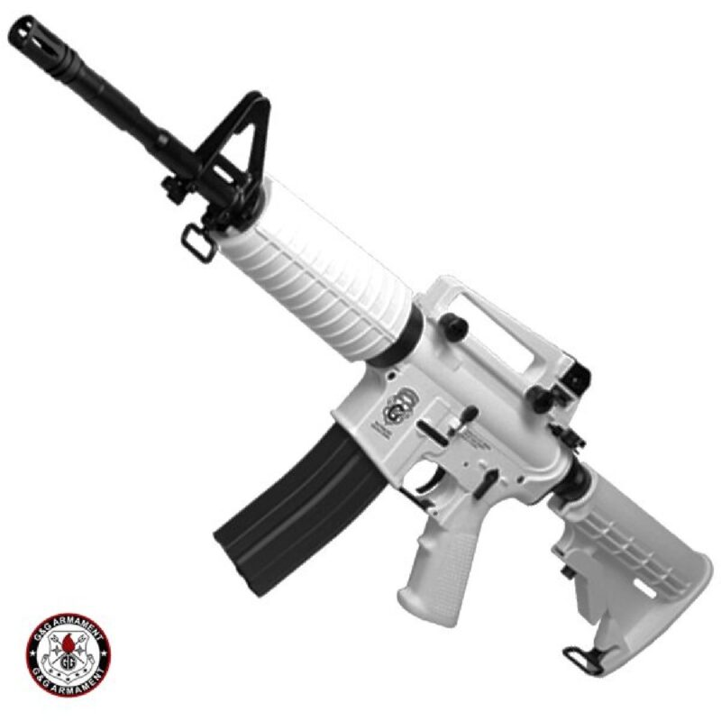 G&G CM16 M4 Carbine Snow White AEG Airsoft Tüfek - Görsel 4