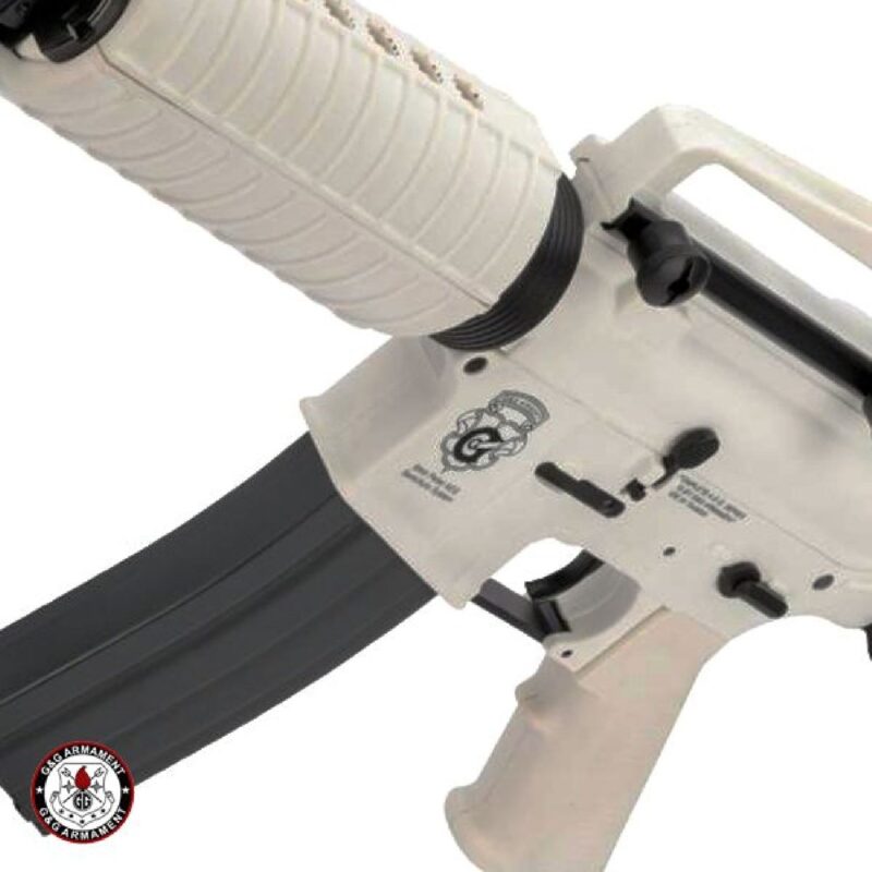 G&G CM16 M4 Carbine Snow White AEG Airsoft Tüfek - Görsel 5