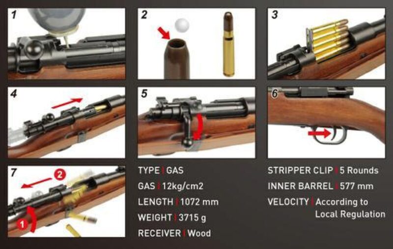 G&G G980 SE Kar98 Shell Eject GBB Airsoft Tüfek - Görsel 6
