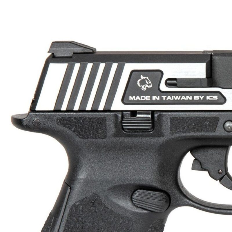 ICS XFG Hairline Siyah & Gümüş GBB Airsoft Tabanca - Görsel 7