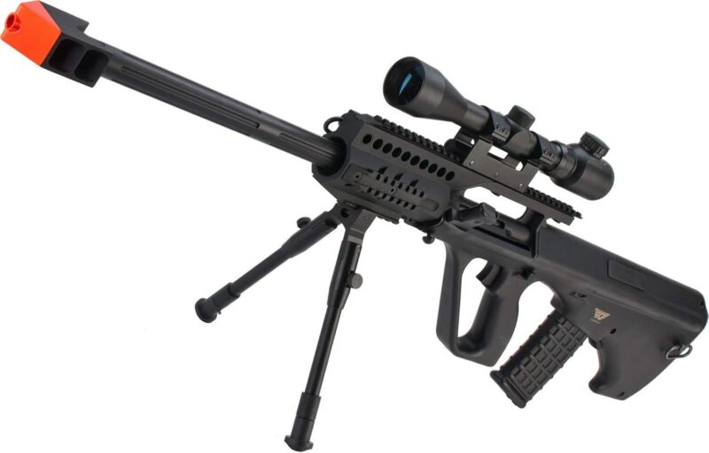 JG AUG AU-5G Anti-Tank Custom Dürbün & Bipod Ayak Setli AEG Airsoft Tüfek