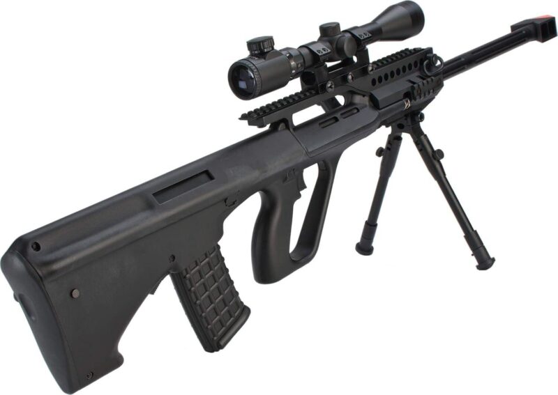 JG AUG AU-5G Anti-Tank Custom Dürbün & Bipod Ayak Setli AEG Airsoft Tüfek - Görsel 2