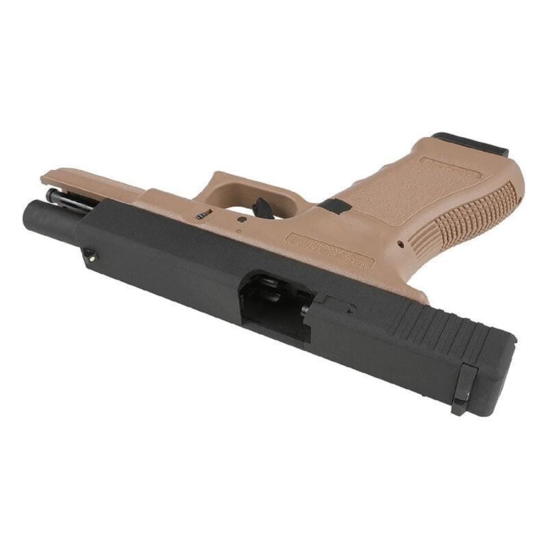 KJW Glock 18 Metal Slide Tan GBB Airsoft Tabanca - Görsel 5