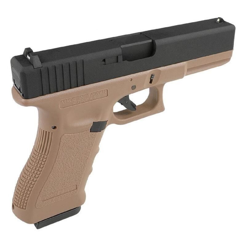 KJW Glock 18 Metal Slide Tan GBB Airsoft Tabanca - Görsel 7