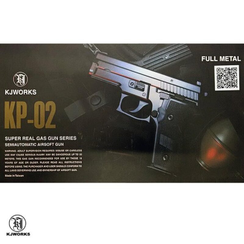 KJW KP-02 Sig Sauer P229 Full Metal Siyah GBB Airsoft Tabanca - Görsel 7