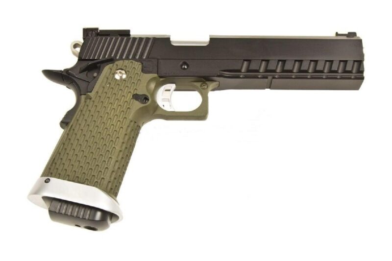 KJW KP-06 Hi-Capa Full Metal Haki Yeşil GBB Airsoft Tabanca