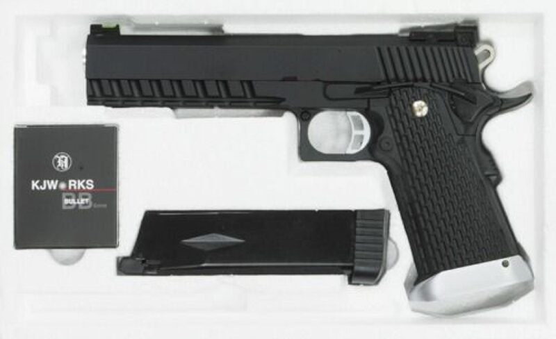 KJW KP-06 Hi-Capa Full Metal Siyah GBB Airsoft Tabanca - Görsel 6