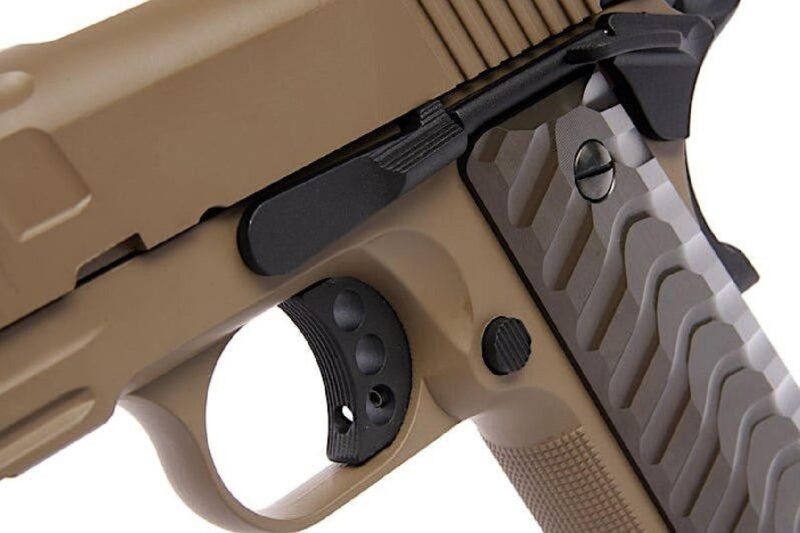 KJW KP-16 Modern COLT 1911 Tan GBB Airsoft Tabanca - Görsel 8