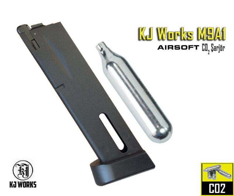 KJW M9A1 F92 Beretta CO2 Airsoft Tabanca Şarjörü