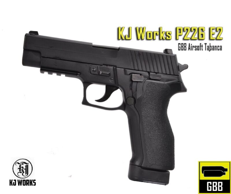 KJW P226 E2 GBB Airsoft Tabanca - Görsel 2