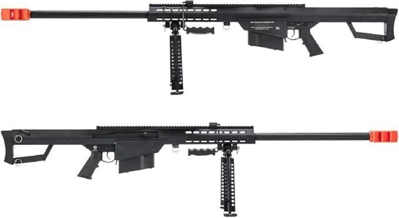 Matrix Barrett Lisanslı M82A1 Bolt Action Sniper Siyah Spring Airsoft Tüfek - Görsel 3