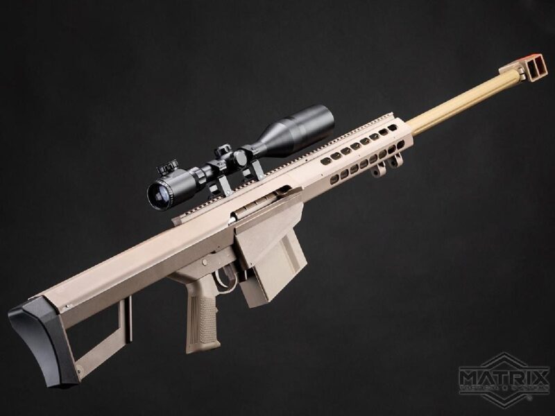 Matrix Barrett Lisanslı M82A1 Bolt Action Sniper Tan Spring Airsoft Tüfek - Görsel 3