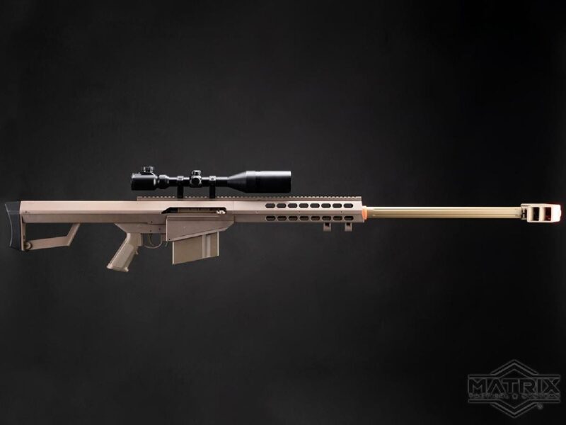 Matrix Barrett Lisanslı M82A1 Bolt Action Sniper Tan Spring Airsoft Tüfek - Görsel 6
