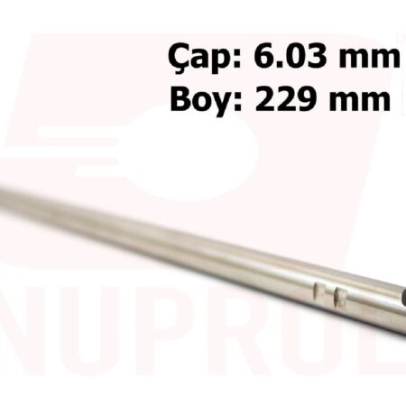 NUPROL Paslanmaz Çelik Airsoft İç Namlu Inner Barrel 229mm 6.03mm