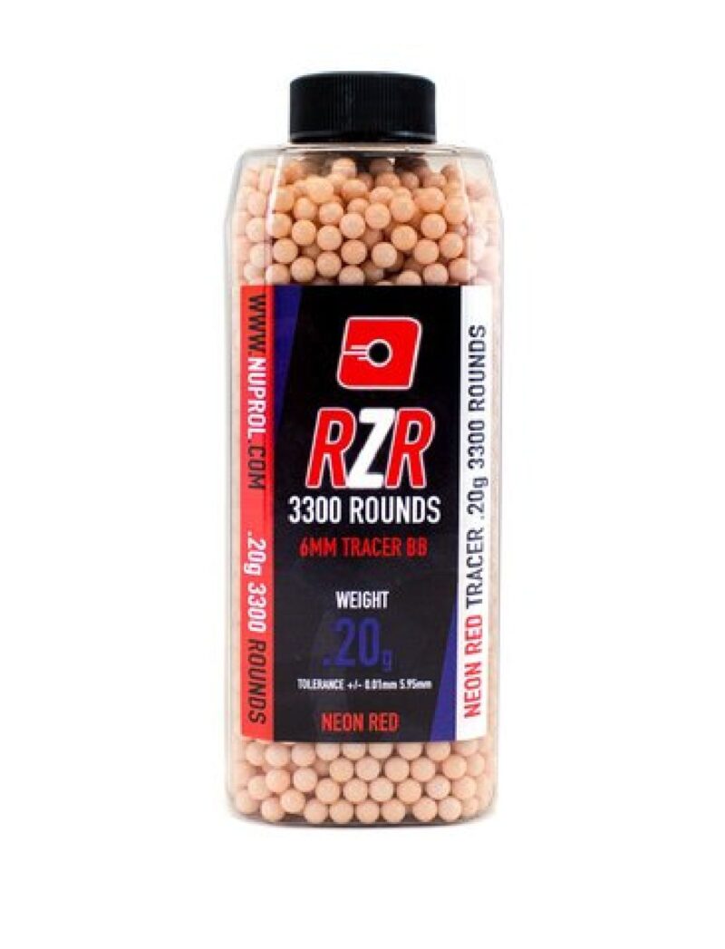 NUPROL RZR 0.20g Red Airsoft Tracer BB 3300adet