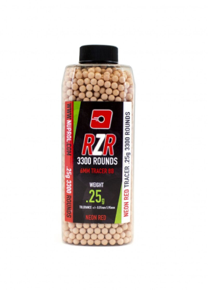NUPROL RZR 0.25g Red Airsoft Tracer BB 3300adet