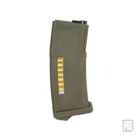 PTS 150BB EPM Olive M4/AR15 Platform Mid-Cap AEG Airsoft Tüfek Şarjörü