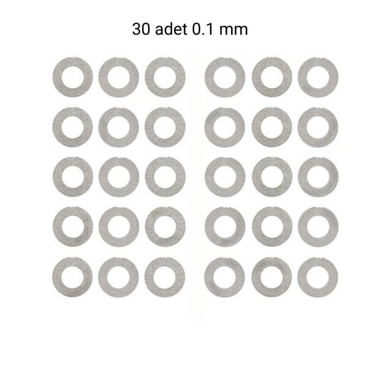SLONG Airsoft Metal Gear Spacer (30 adet) 0.1mm - Görsel 2