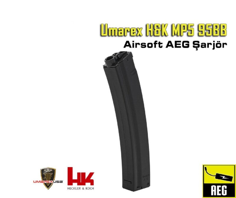 UMAREX H&K MP5 95BB Siyah AEG Airsoft Tüfek Şarjörü