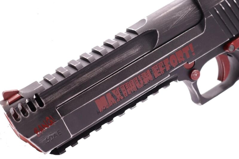 WE Deadpool x Magnum Research Inc. Desert Eagle 50AE Rail GBB Airsoft Tabanca - Görsel 3