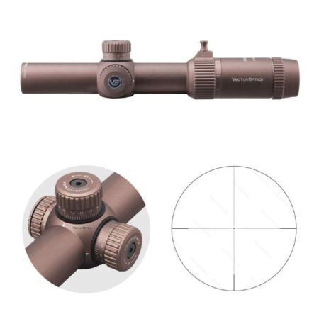 Vector Optics Forester 1-5x24 Gen II FDE Tan Tüfek Dürbünü